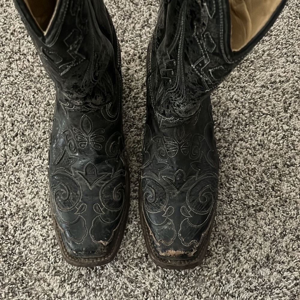 Corral Python Inlay Cowboy Boots - image 3